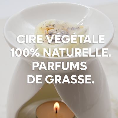 Pack de 1 coffret de 16 fondants parfumés + 1 brûle parfum céramique