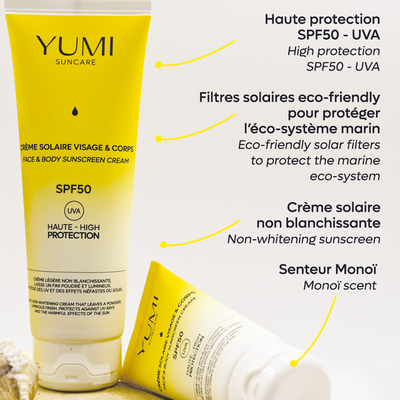 Crème solaire visage & corps SPF50