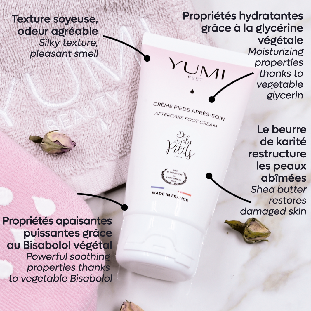 Crema para pies postratamiento