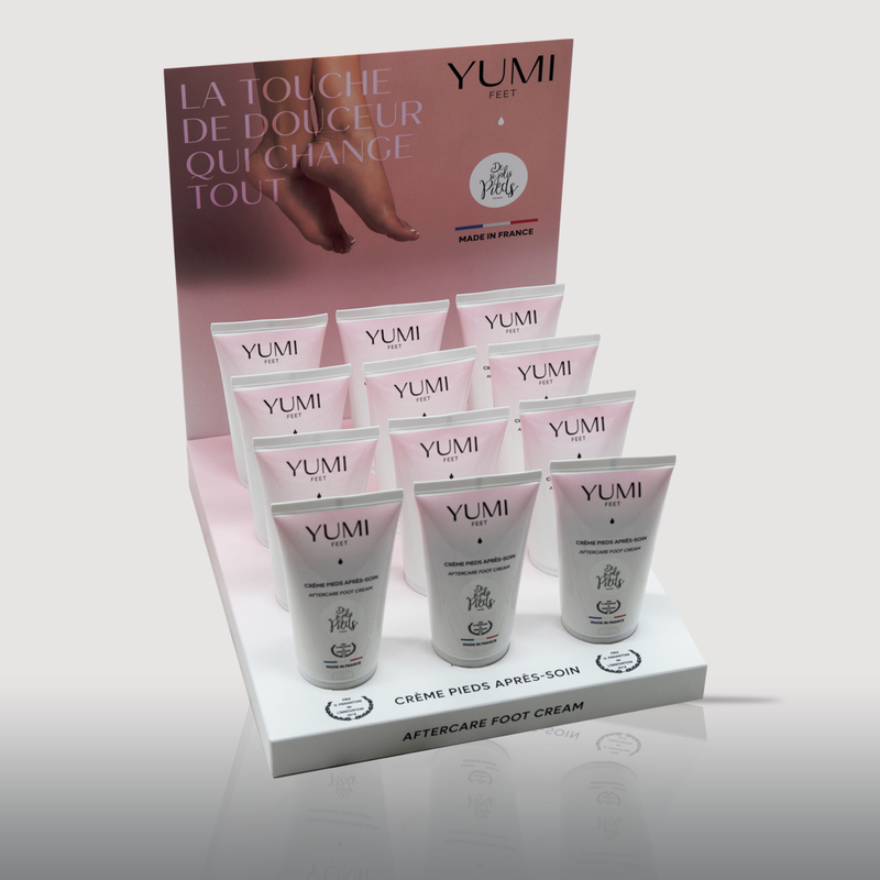 Yumi Feet Aftercare Cream Display