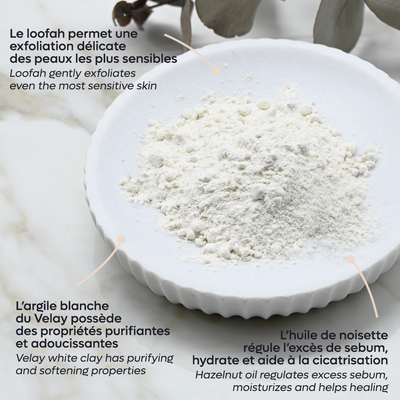 Poudre nettoyante visage - Exfoliante matifiante