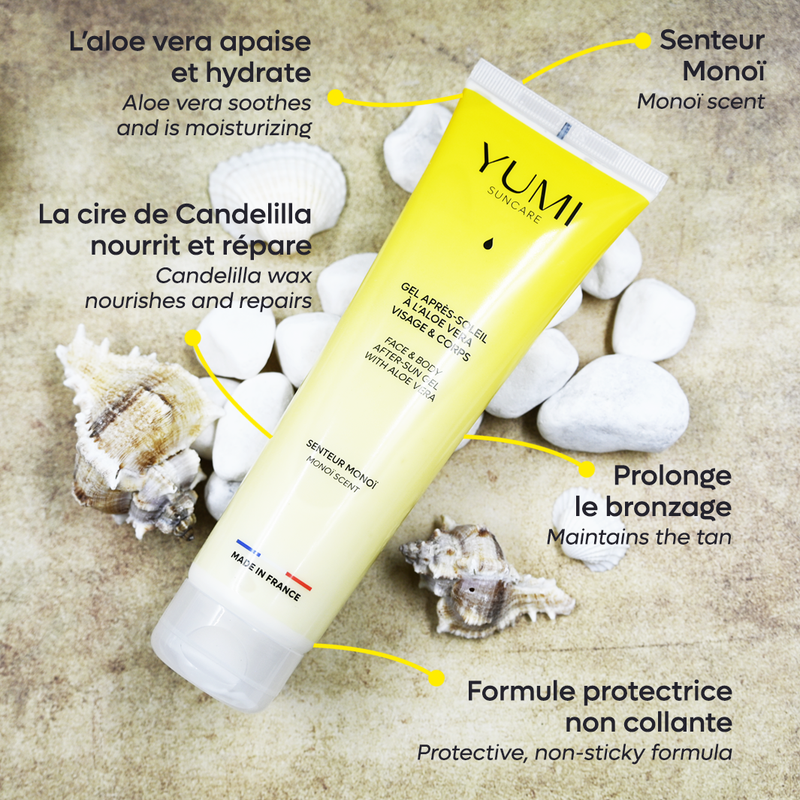 Gel après-soleil à l&