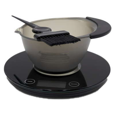 Black non-slip silicone bowl