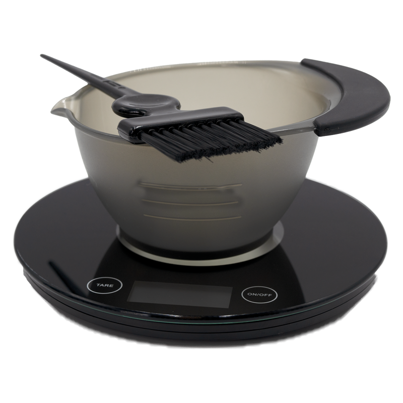 Black non-slip silicone bowl