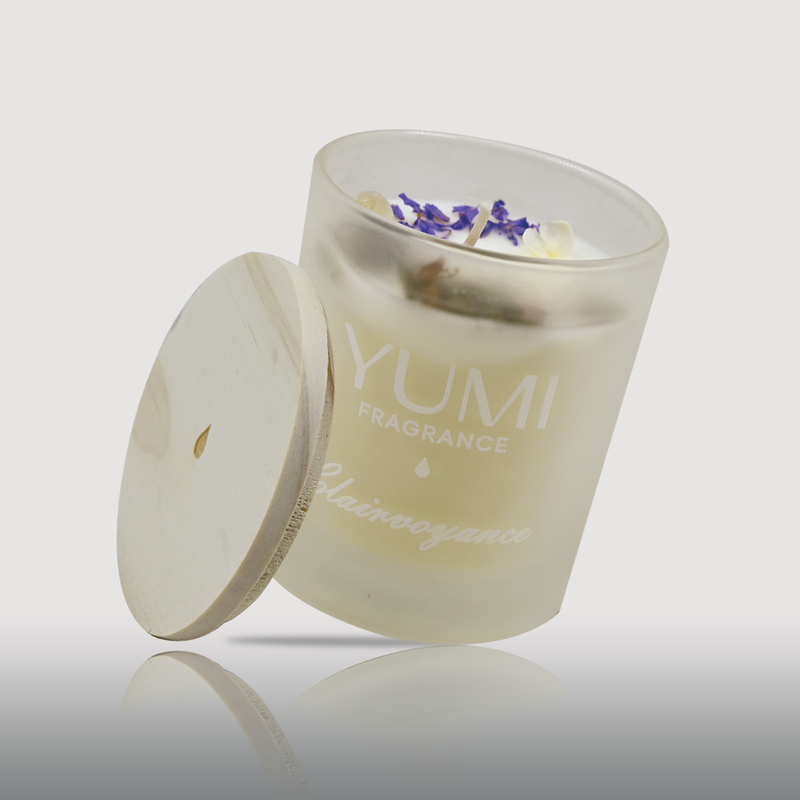 Bougie "Clairvoyance" - Senteur fleur de coton - 200 g