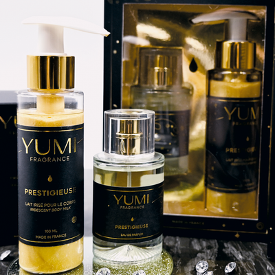 Coffret "PRESTIGIEUSE" Eau de parfum 50ml + Lait irisé pour le corps 100ml