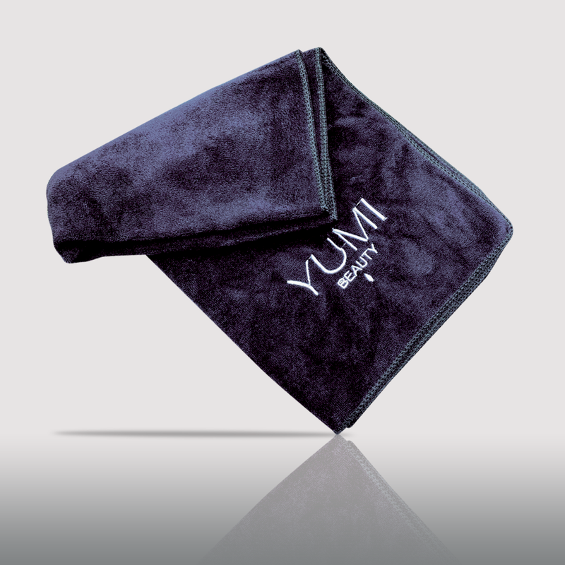 Serviette noire microfibre - 80x45 cm
