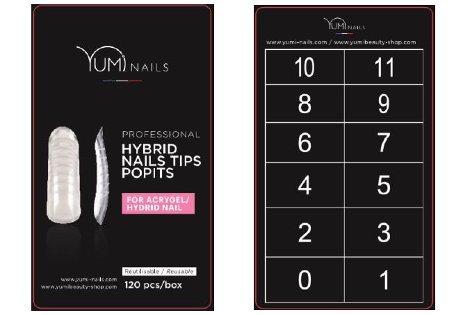 Popits hybrid nails tips